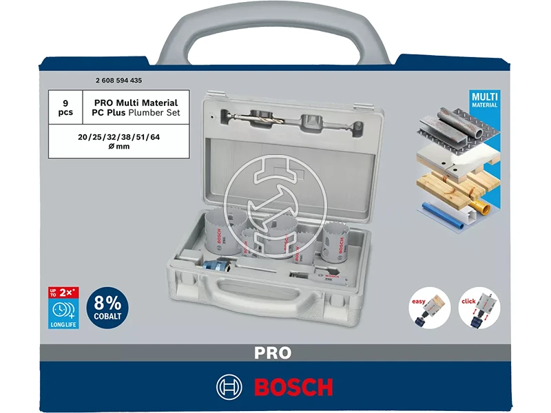 Bosch PRO Multi Material körkivágó fűrész készlet 9 db-os