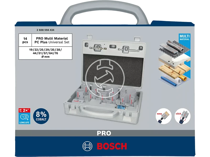 Bosch PRO Multi Material körkivágó fűrész készlet 14 részes