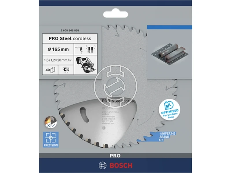 Kép: PRO Steel Akkus Korfureszlap HH 165x20x1.61.2 - 40T.webp