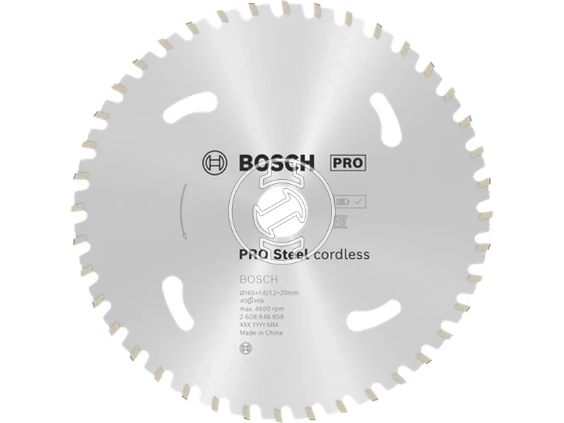 Kép: PRO Steel Akkus Korfureszlap HH 165x20x1.61.2 - 40T.webp