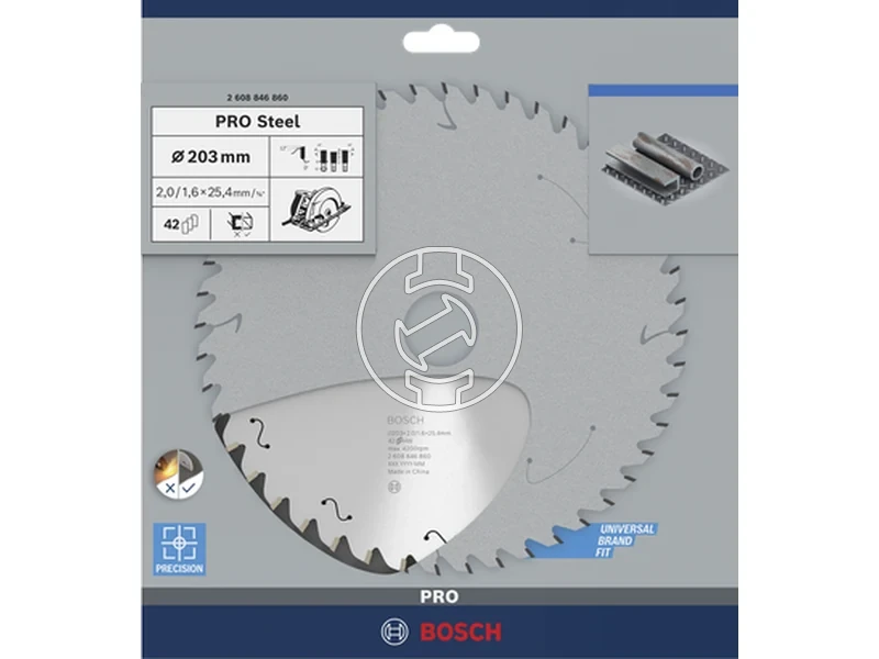 Kép: PRO Steel Korfureszlap HH 203x25.4x2.01.6 - 42T.webp