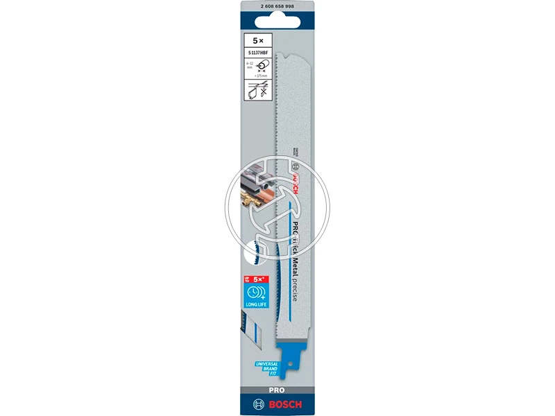 Bosch PRO Thick Metal S1137HBF orrfűrészlap fémhez 1,1 x 25 x 225 mm