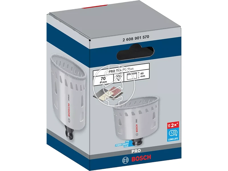 Bosch PRO Tile PC Plus gyémántfúrókorona fúrógéphez 70 mm