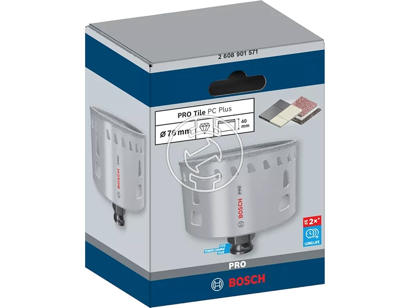 Bosch PRO Tile PC Plus gyémántfúrókorona fúrógéphez 76 mm