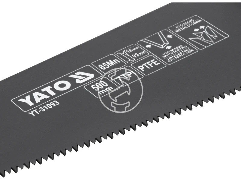 Kép: PTFE-bevonatu kezifuresz fahoz 500 mm.webp