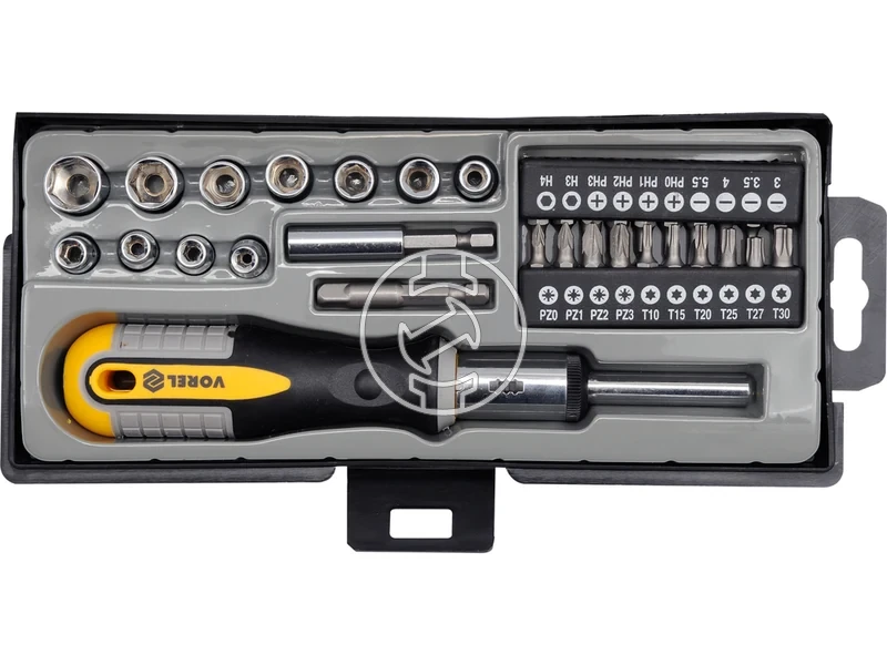 Kép: Racsnis csavarhuzokeszlet bitfejekkel 34 reszes.webp