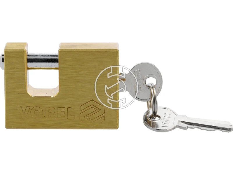 Kép: RECTANGULAR BRASS PADLOCK 50MM.webp