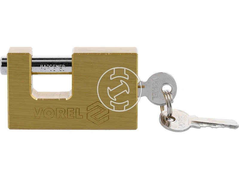 Kép: RECTANGULAR BRASS PADLOCK 65MM.webp