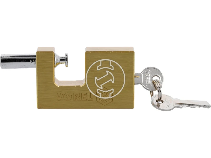 Kép: RECTANGULAR BRASS PADLOCK 65MM.webp