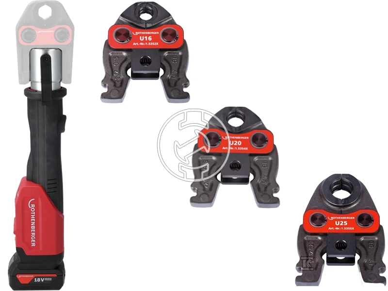 Rothenberger ROMAX 4000 akkus csőprés 1x4Ah set U 16–20–26 mm AMP
