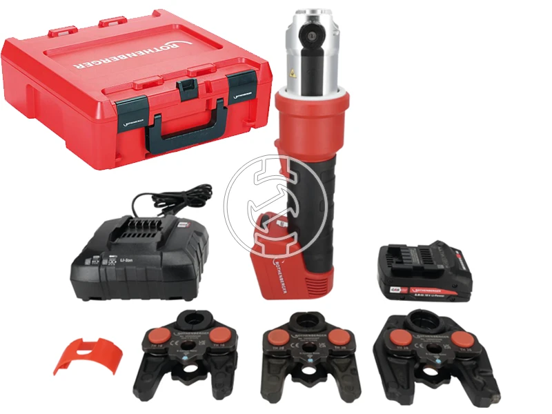 Rothenberger ROMAX NANO Akkus csőprés iJAW Set TH, 16–20–26 mm, 1× 2 Ah CAS