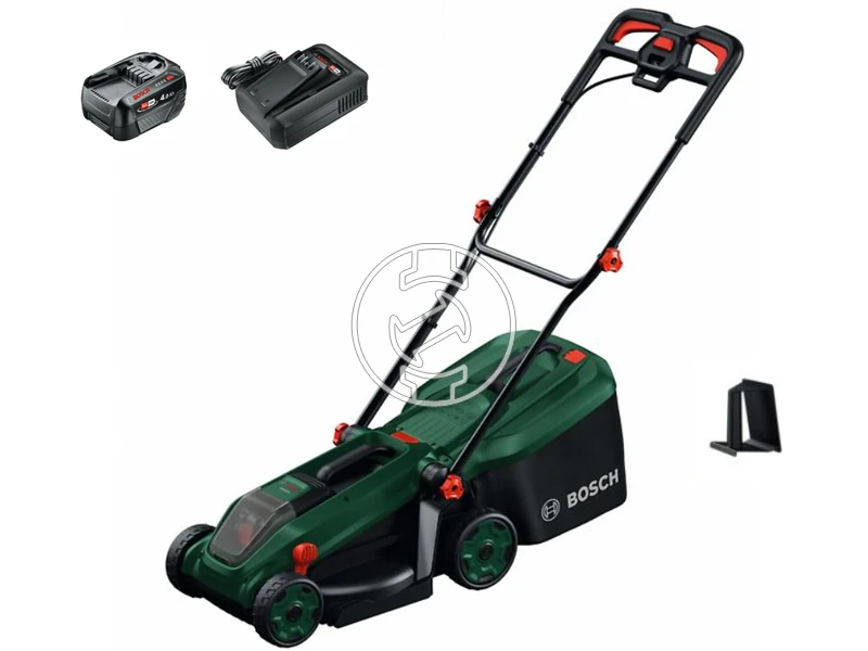 Bosch Rotak 18V-34 akkus fűnyíró 1x4,0 Ah akku + töltő