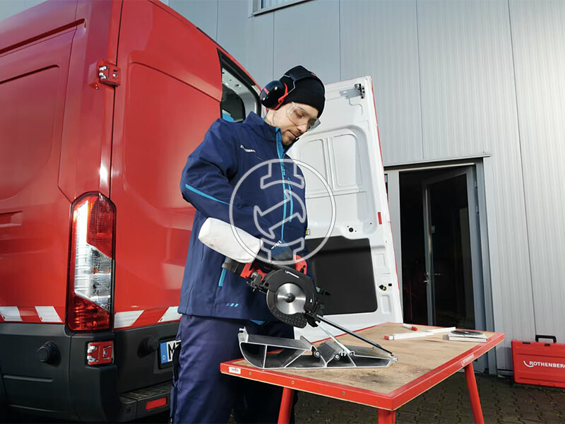 Rothenberger PIPECUT Mini akkus fémvágó körfűrész Li-Power 4Ah akkuval