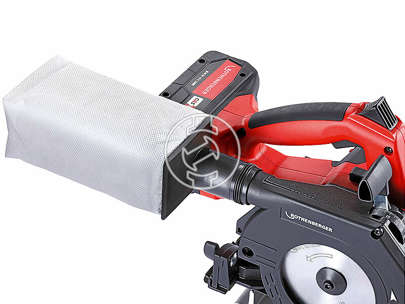 Rothenberger PIPECUT Mini akkus fémvágó körfűrész Li-Power 4Ah akkuval