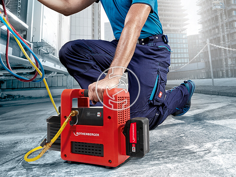 Rothenberger Roairvac R32 2.0 CL akkus vákuumszivattyú Robuckettel