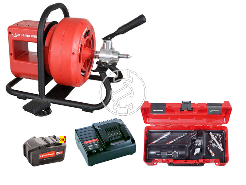 Rothenberger Rodrum VarioClean akkus duguláselhárító szerszámkészlettel