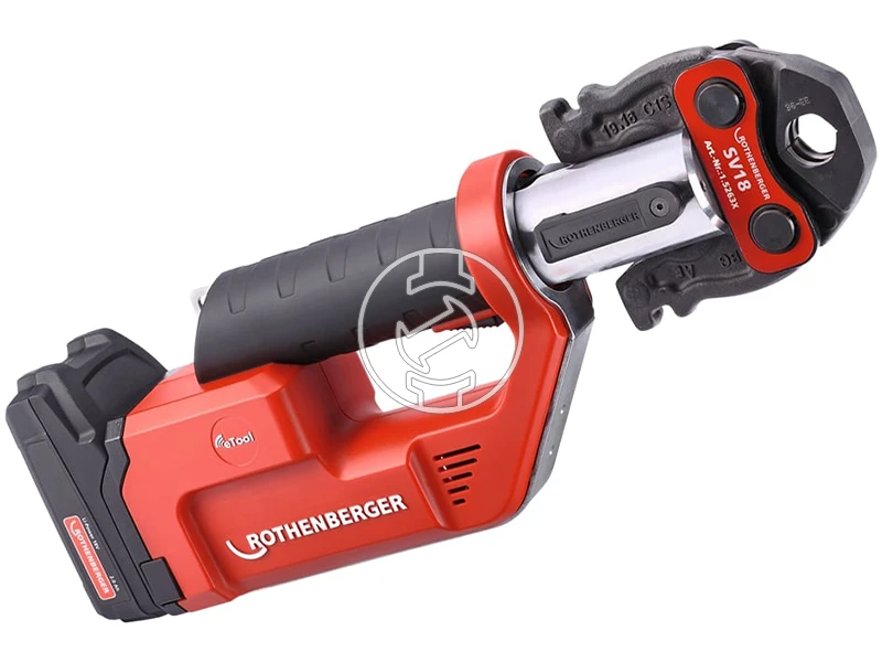 Rothenberger Romax Compact III Set TH16-20-26 akkus csőprés Compact | 18 V | 12 - 40 mm | 19 kN | Szénkefés | 2 x 2 Ah akku + töltő | Rocase-ben