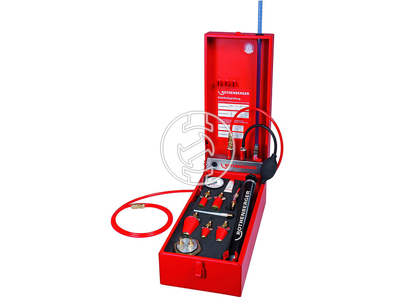 Rothenberger ROTEST GW 150/4 víz és gázvezeték ellenőrző kalibrálási jegyzőkönyvel