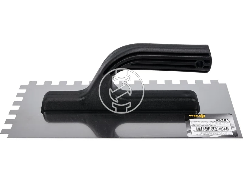 Kép: Rozsdamentes acel fogazott glettvas 270130 mm 1010 mm fogazas.webp