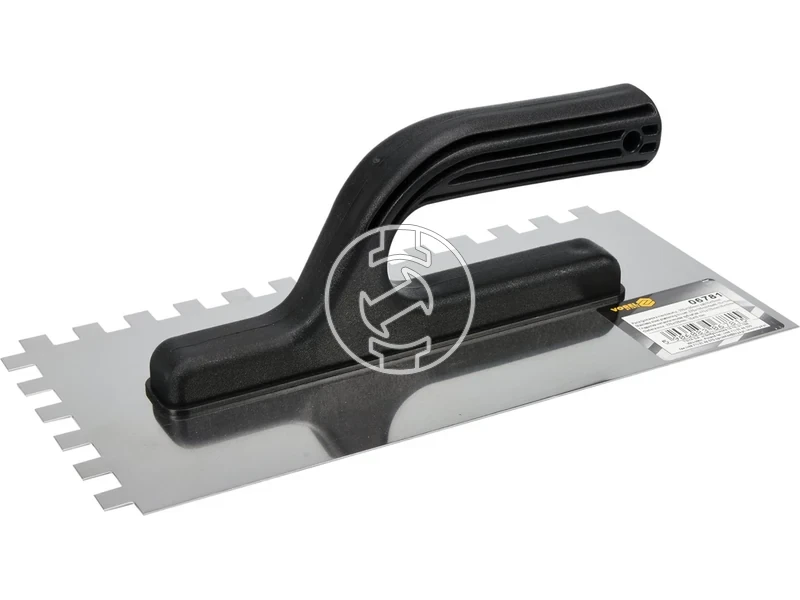 Kép: Rozsdamentes acel fogazott glettvas 270130 mm 1010 mm fogazas.webp