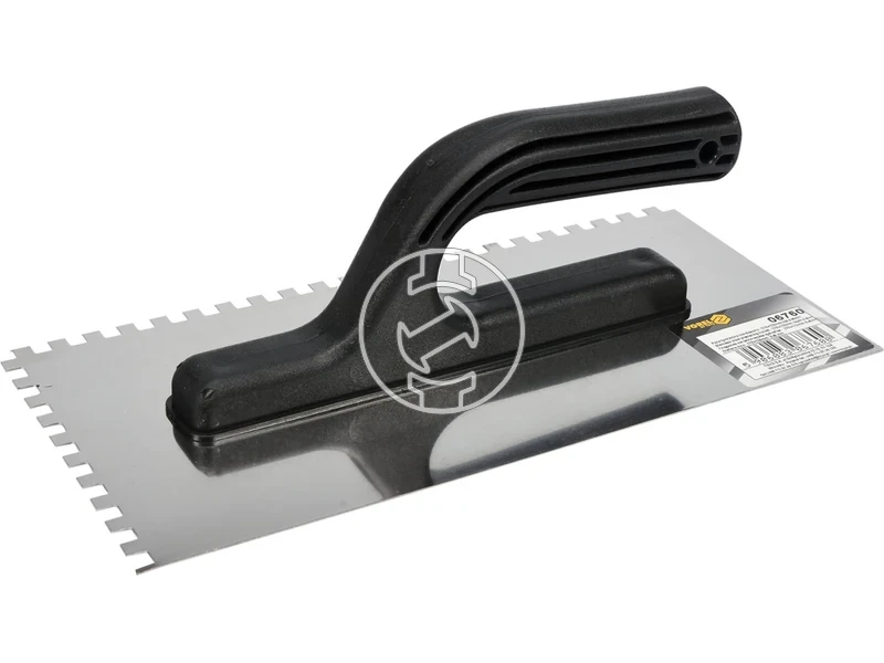 Kép: Rozsdamentes acel fogazott glettvas 270130 mm 66 mm fogazas.webp