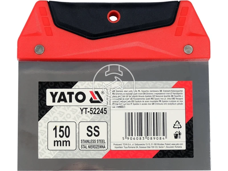 Kép: Rozsdamentes acel glettkes 150 mm.webp