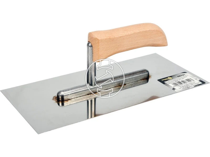 Kép: Rozsdamentes acel glettvas 280 mm aluminium hatlappal.webp