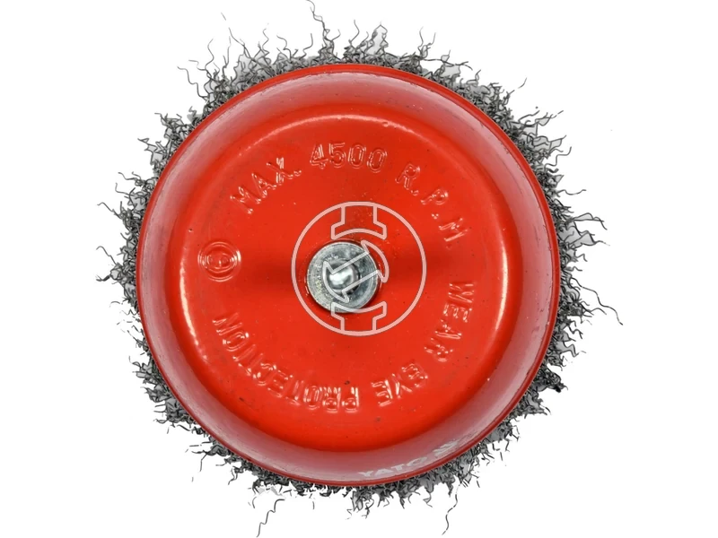 Kép: Rozsdamentes INOX cseszekefe 100 mm furogephez.webp