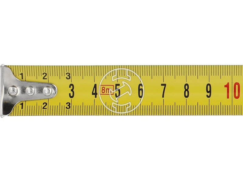 Kép: Sarga gumirozott meroszalag 8 m x 25 mm.webp