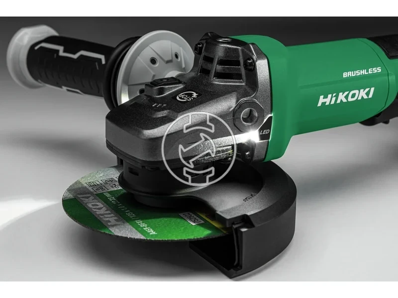 Kép: Sarokcsiszolo 125mm also kapcs. HSC 10000min markolat 56mm1500W Automata uzemmod 18Kg 2xBSL36A.webp