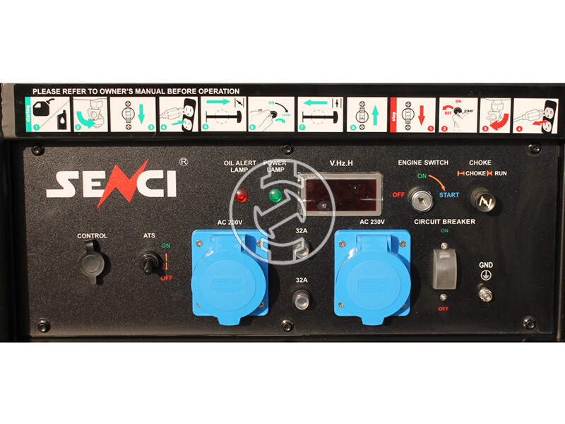Senci SC-13000-EVO-ATS benzines egyfázisú aggregátor