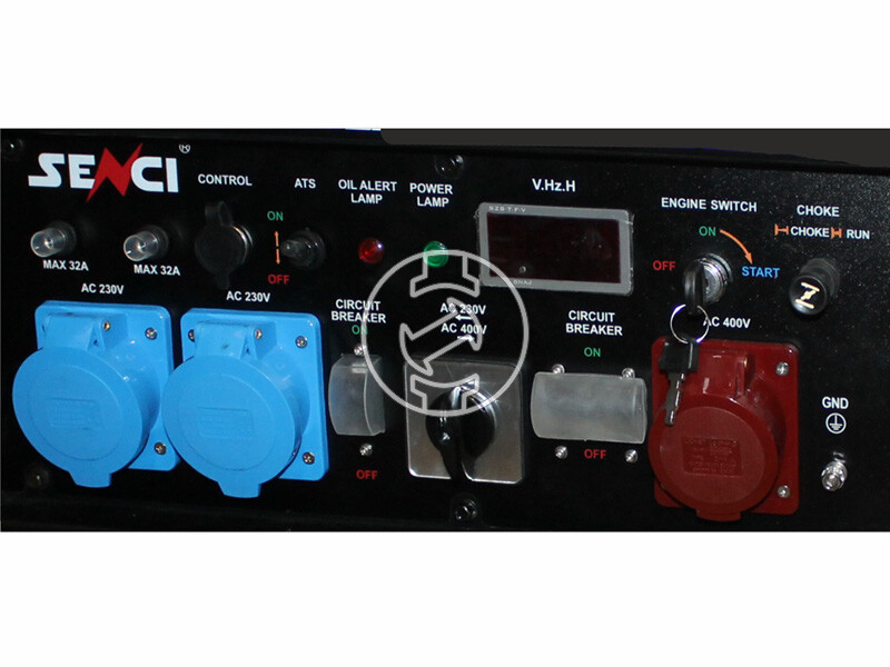 Senci SC-13000TEQ-EVO benzines háromfázisú aggregátor