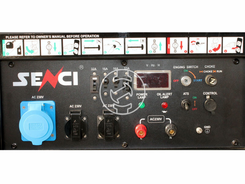 Senci SC-15000EVO-ATS benzines egyfázisú aggregátor