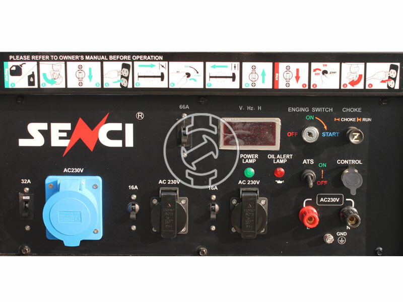 Senci SC-18000-EVO-ATS benzines egyfázisú aggregátor