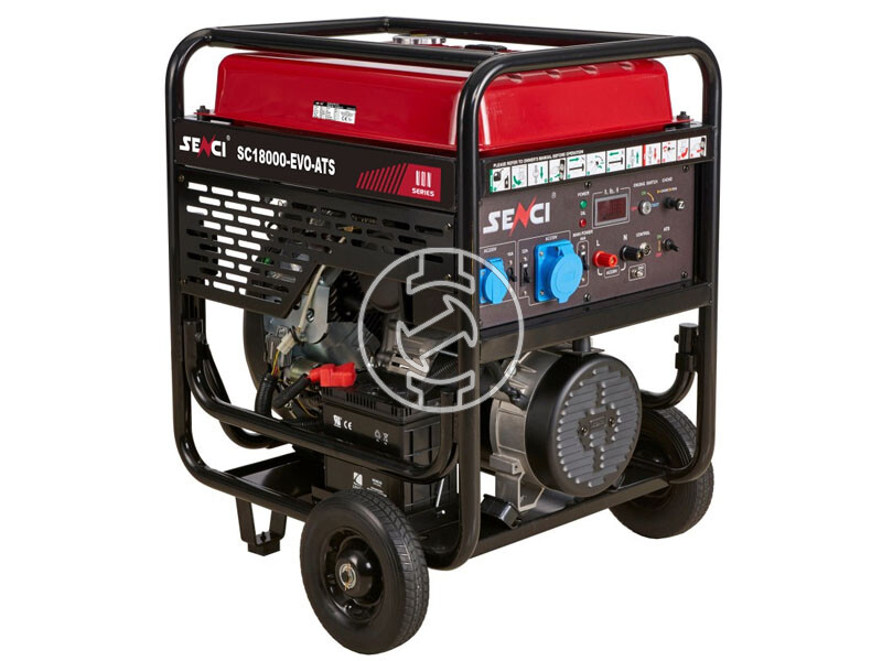 Senci SC-18000-EVO-ATS benzines egyfázisú aggregátor