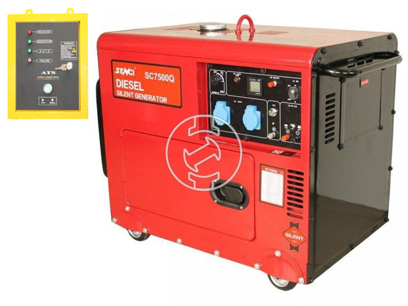 Senci SC-7500Q-3 dízelmotoros háromfázisú aggregátor