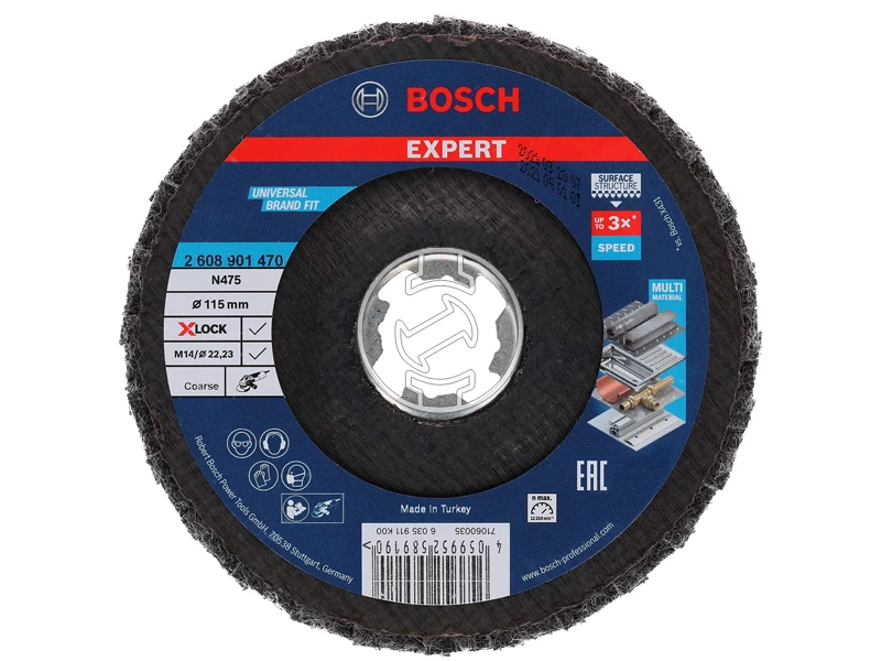 Bosch Egyenes lamellás csiszolótárcsa 115 x 22,23 mm