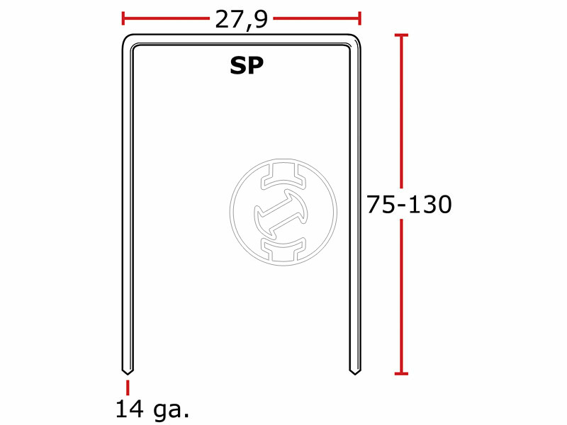 Senco 160mm tűzőkapocs