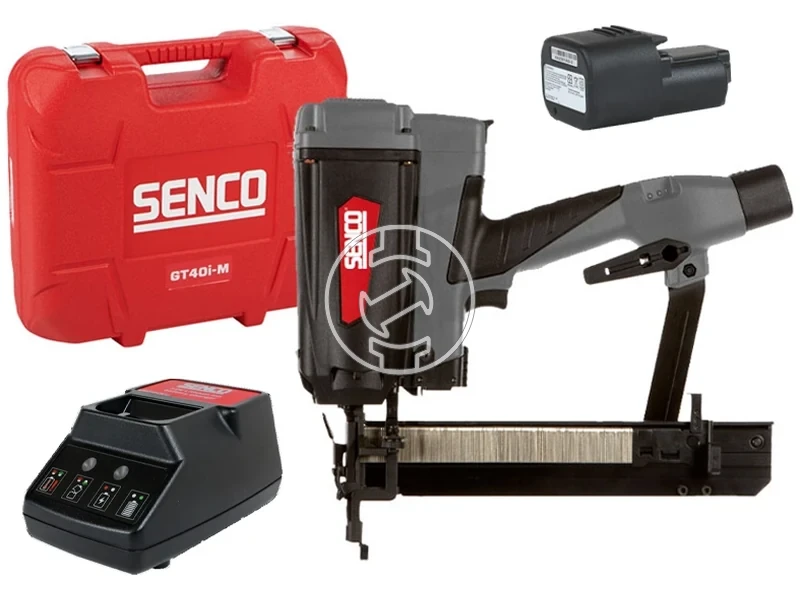Kép: Senco GT40i-M akkus gazpatronos kapcsozo 72 V  10 - 38 mm  Kapocs szelesseg 95 mm  Szenkefes  2 x 25 Ah akku  tolto  Kofferben_0.webp