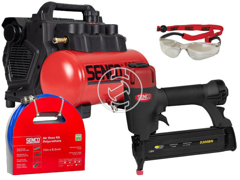 Senco S200BN szegezőgép AC19306BL kompresszor gépcsomag