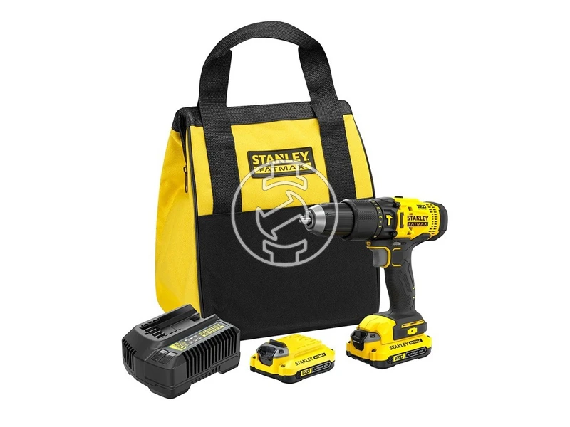 Stanley SFMCD711C2S-QW akkus ütvefúró-csavarozó 20V MAX, 13 mm, 2 x 1.5 Ah