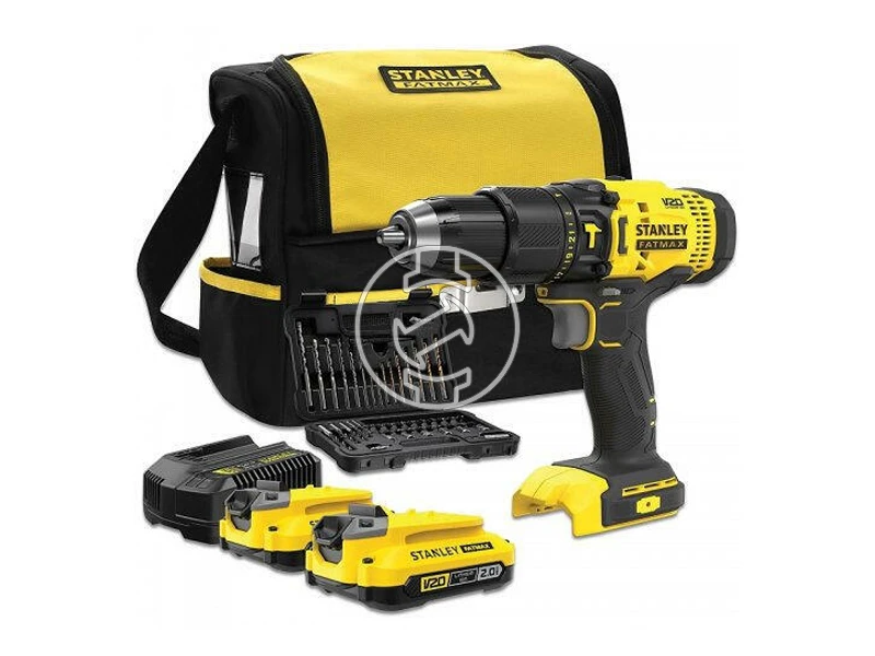 Stanley SFMCD711DSA-QW akkus ütvefúró-csavarozó V20 HD, 2 Ah / 4 Ah