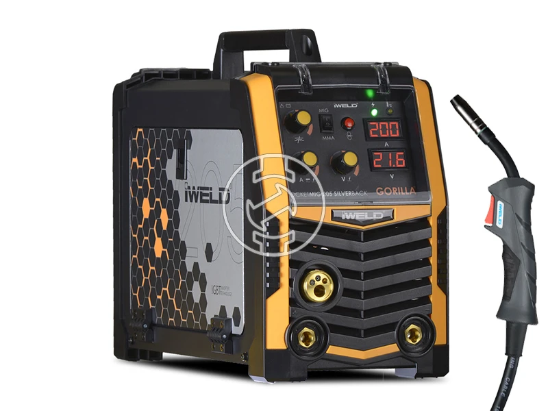 Iweld Gorilla Pocketmig 205 Aluflux fogyóelektródás védőgázas inverteres hegesztő 50 - 190 A | 230 V