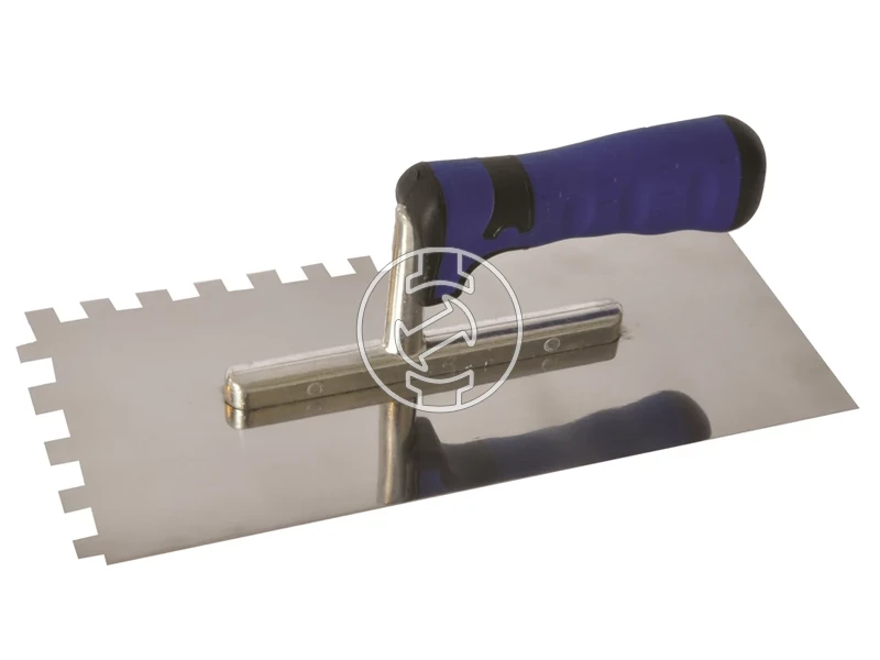 Bautool glettvas 280x130 mm/8x8 mm (inox)