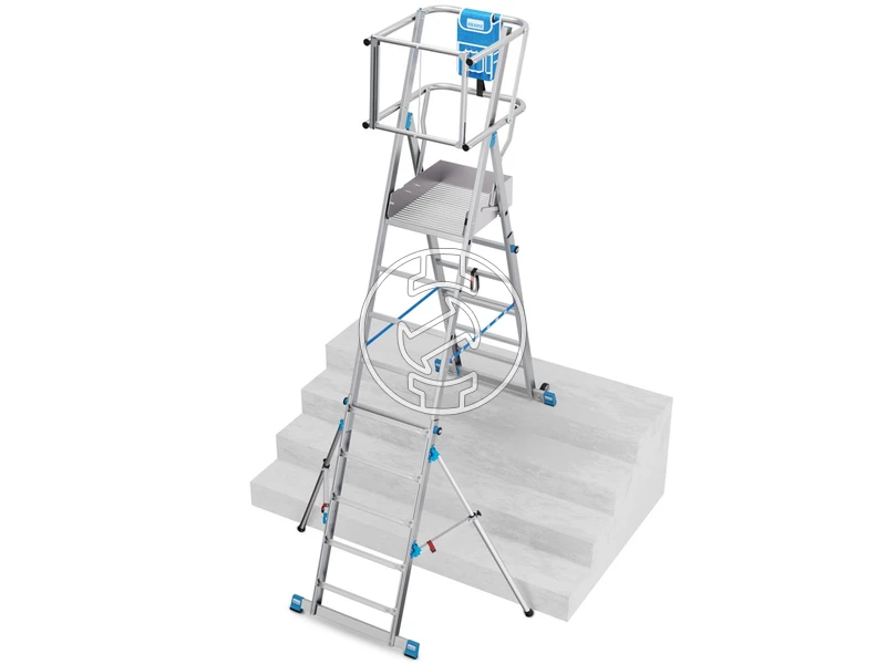 Krause SkyMatic teleszkópos dobogós létra 1x5-9