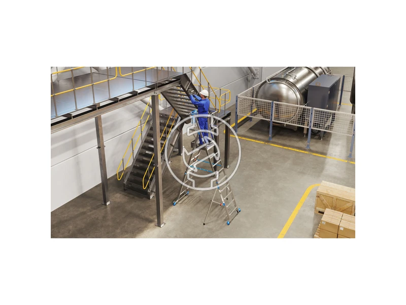 Krause SkyMatic teleszkópos dobogós létra 1x5-9