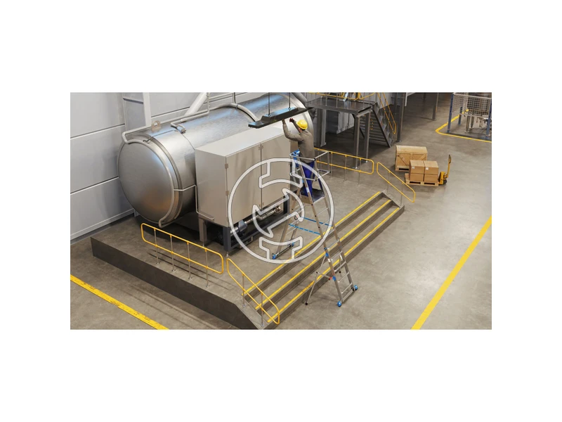 Krause SkyMatic teleszkópos dobogós létra 1x5-9