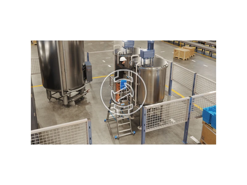 Krause SkyMatic teleszkópos dobogós létra 1x5-9