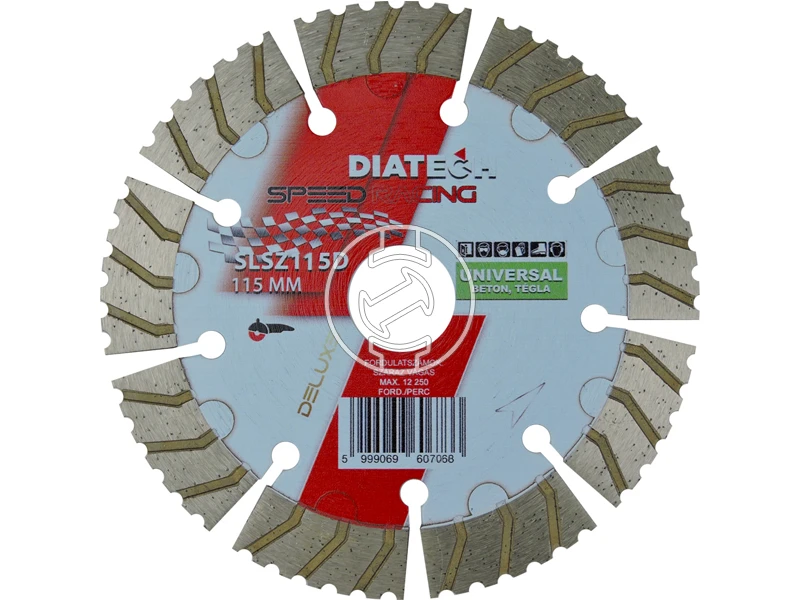 Diatech Speed Racing Delux gyémánt vágótárcsa 115x22,2x15 mm