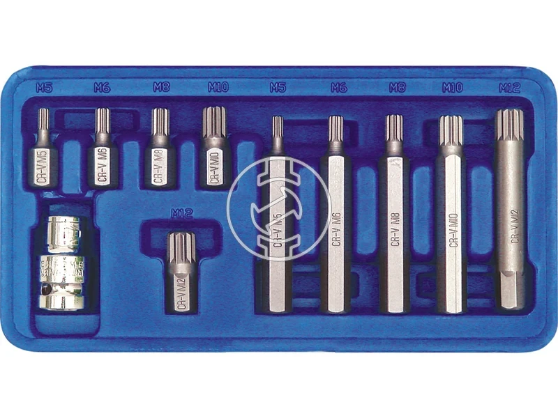 Kép: Sokbordas XZN csavarhuzo bitkeszlet M5M12 11 reszes.webp